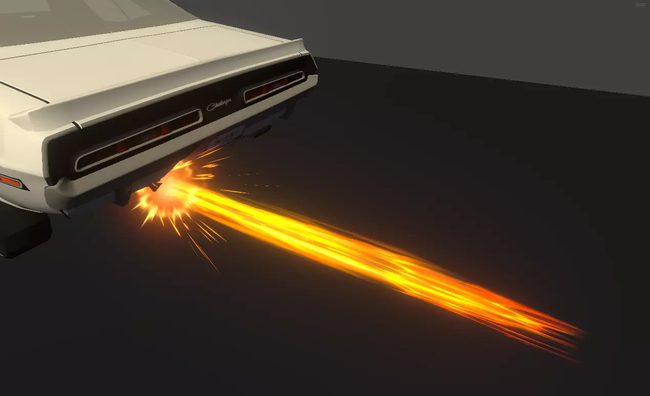 Unity Game VFX - Exhaust Nitro Effects 3D model_4