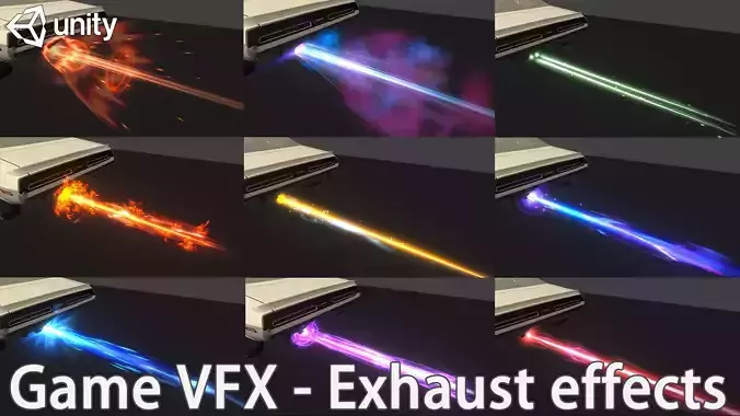 Unity Game VFX - Exhaust Nitro Effects
