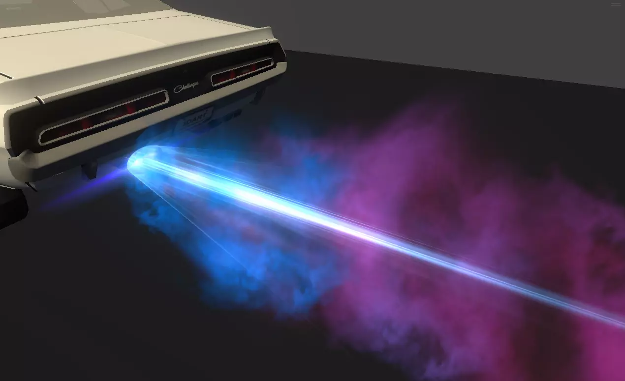 Unity Game VFX - Exhaust Nitro Effects 3D model_3