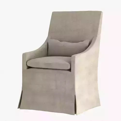 Restoration Hardware BELGIAN SLOPE ARM SLIPCOVERED ARMCHAIR