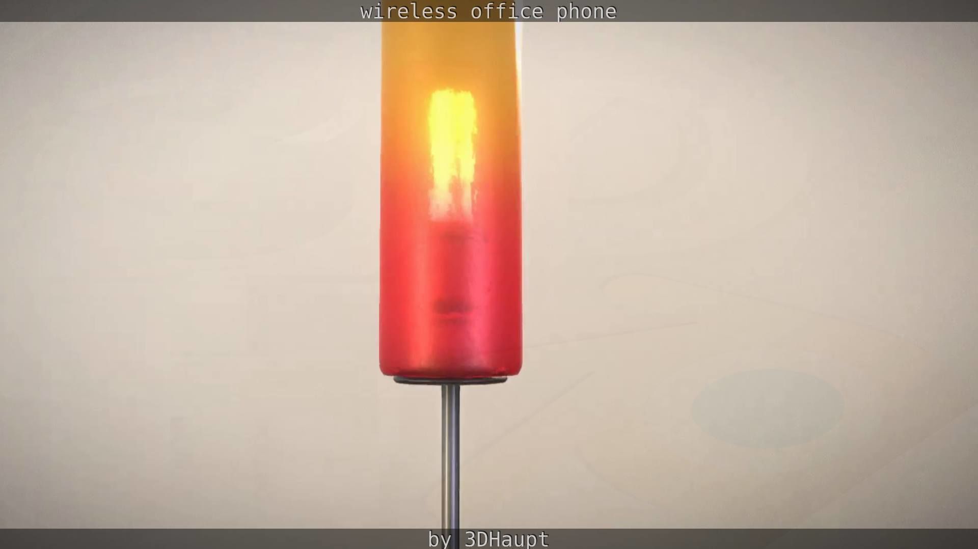 Tablelamp with rigged cable Low-poly 3D model_28