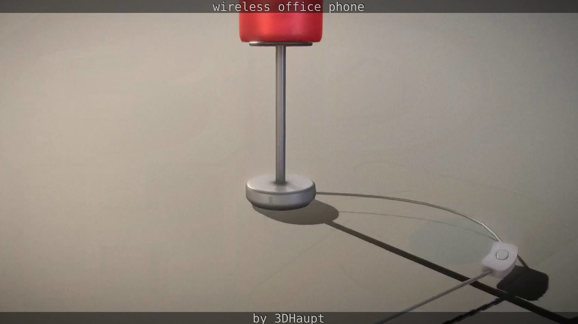 Tablelamp with rigged cable Low-poly 3D model_44