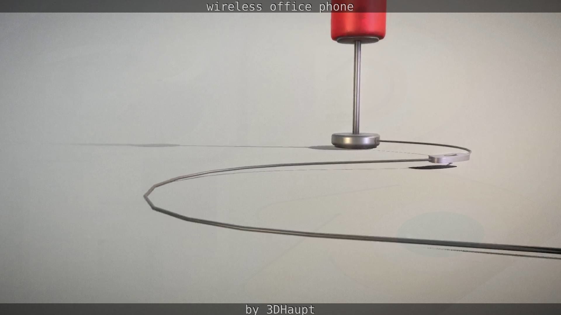 Tablelamp with rigged cable Low-poly 3D model_68