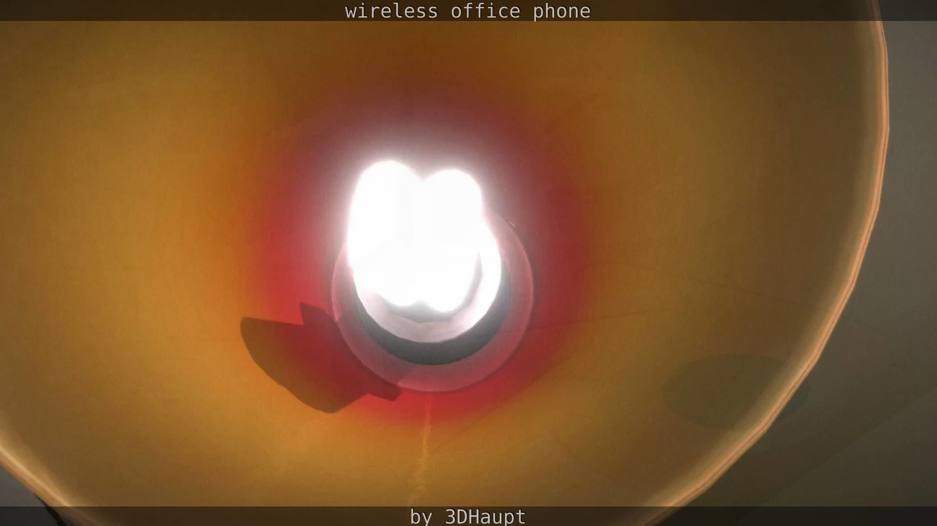 Tablelamp with rigged cable Low-poly 3D model_32