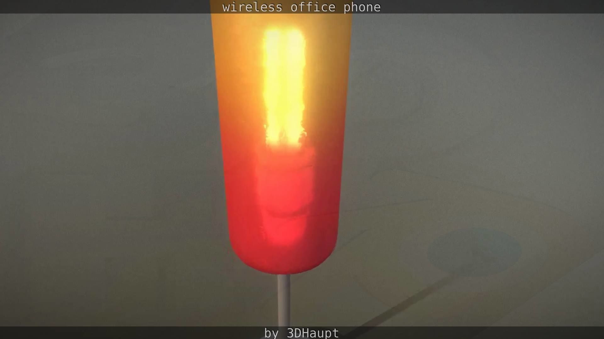 Tablelamp with rigged cable Low-poly 3D model_76