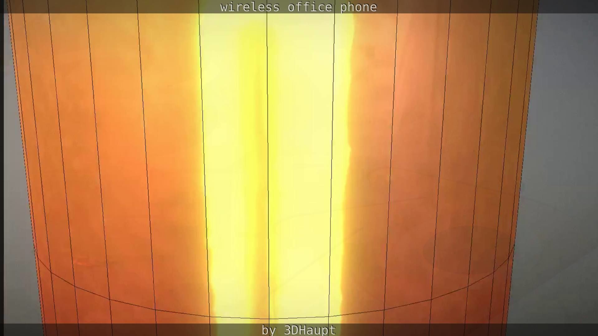 Tablelamp with rigged cable Low-poly 3D model_99