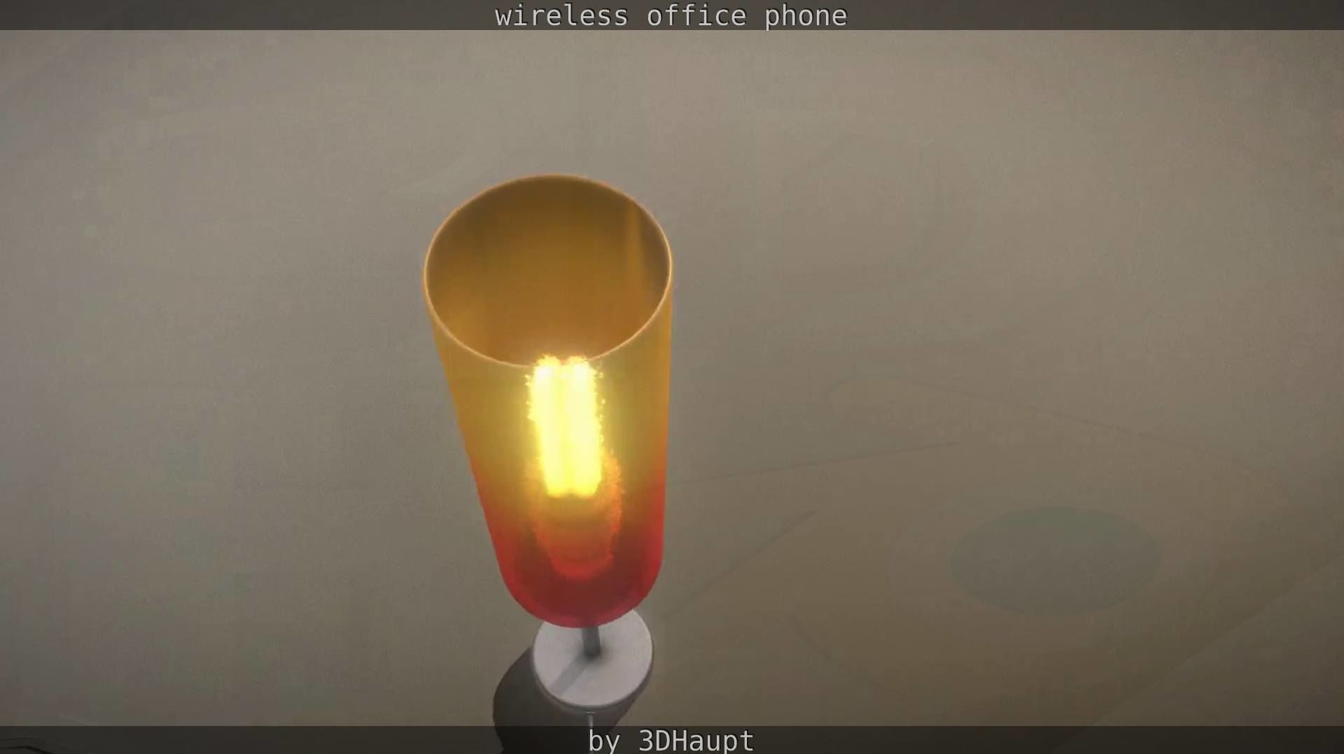 Tablelamp with rigged cable Low-poly 3D model_29