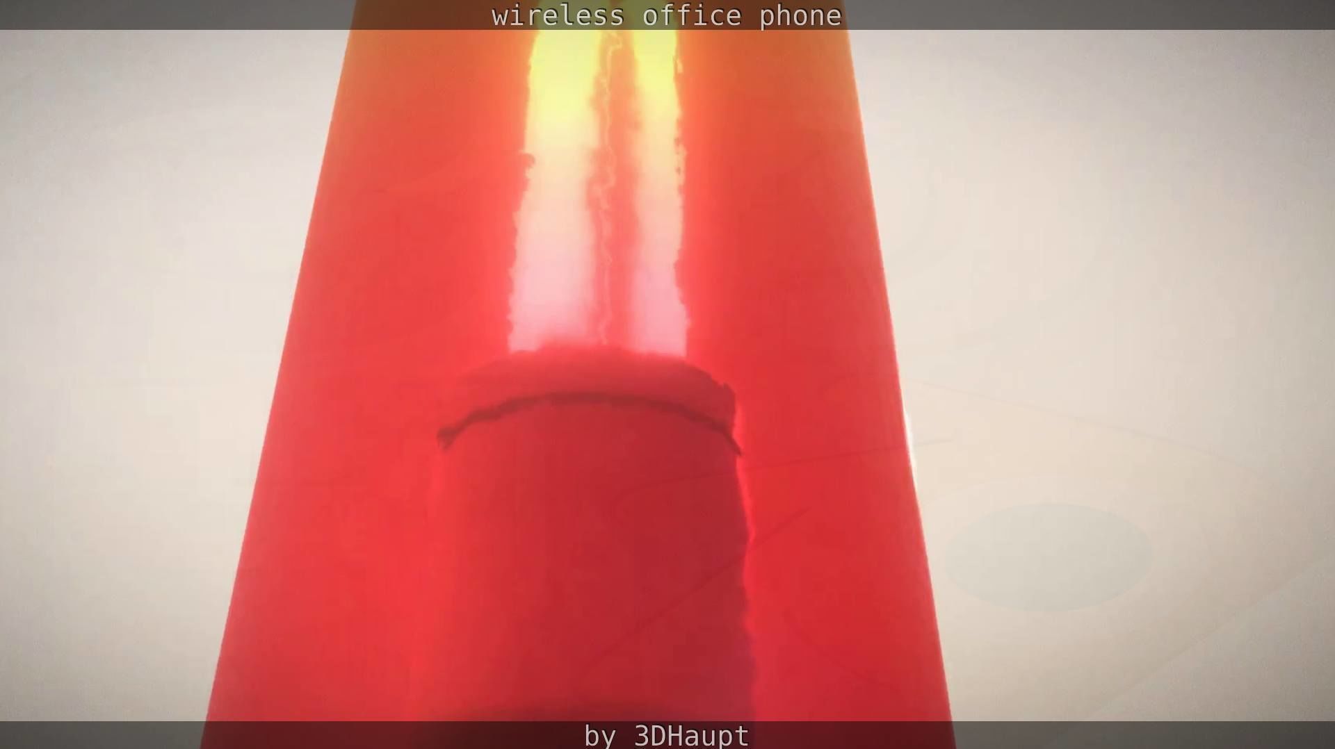 Tablelamp with rigged cable Low-poly 3D model_25