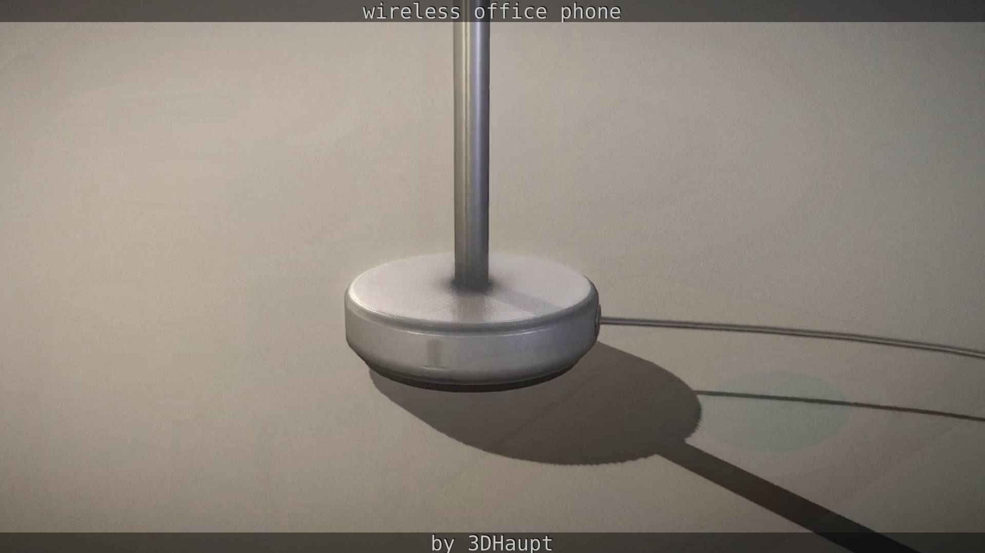 Tablelamp with rigged cable Low-poly 3D model_46