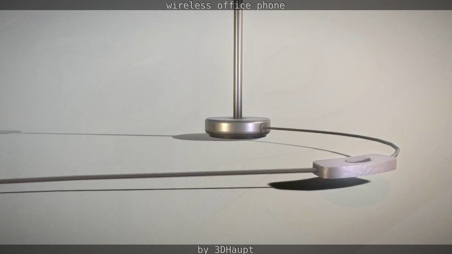 Tablelamp with rigged cable Low-poly 3D model_65