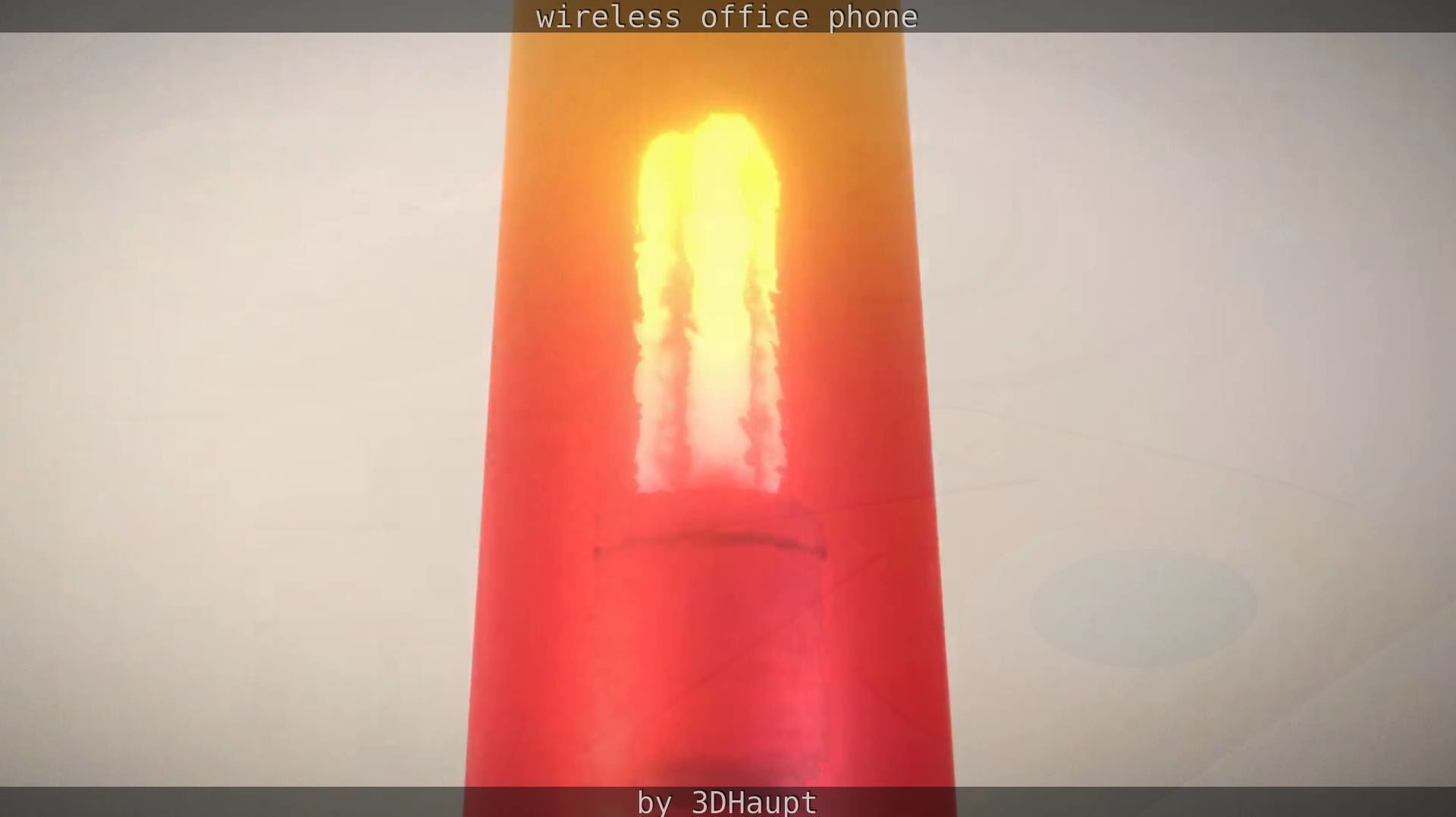 Tablelamp with rigged cable Low-poly 3D model_80