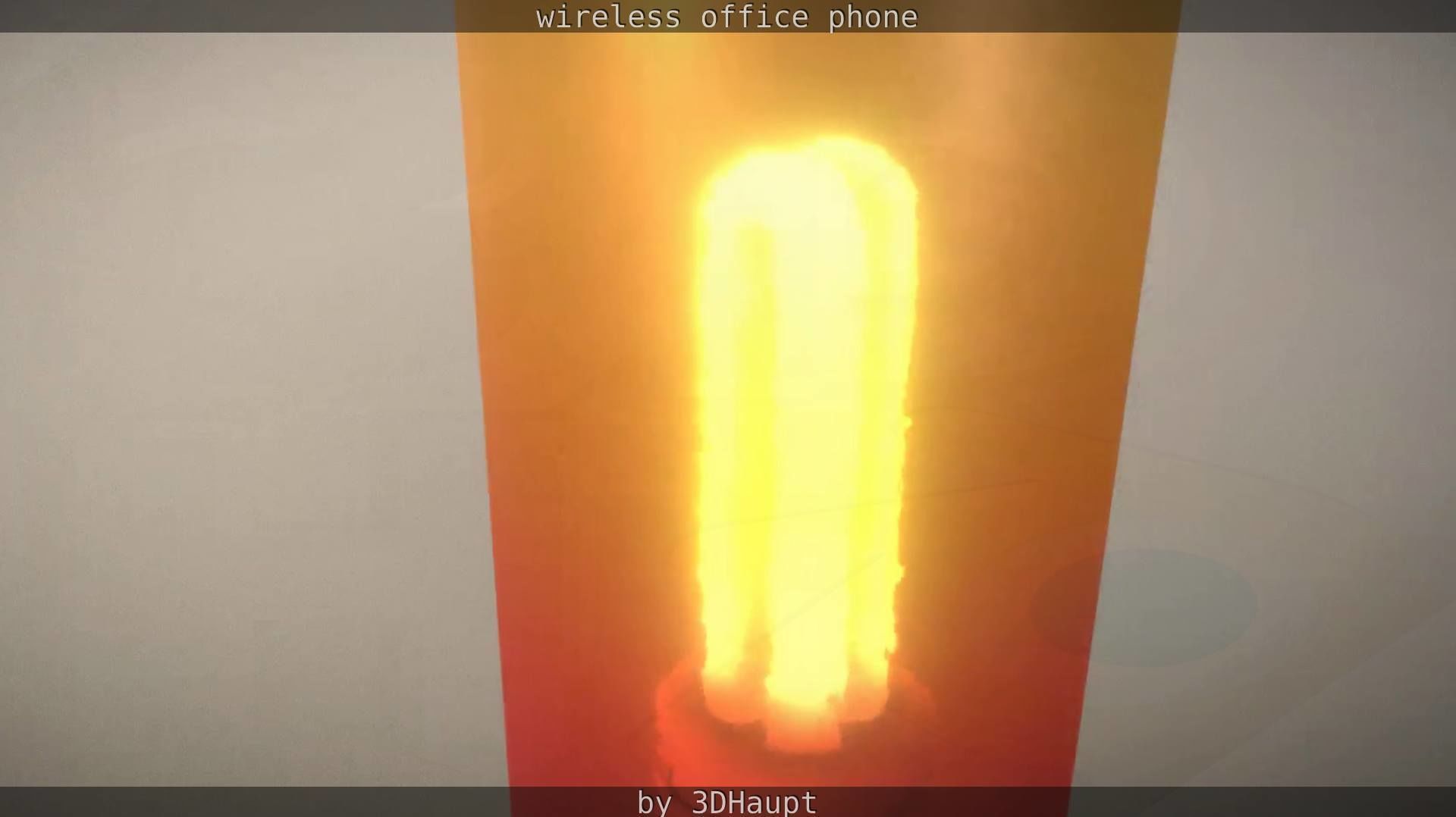 Tablelamp with rigged cable Low-poly 3D model_23