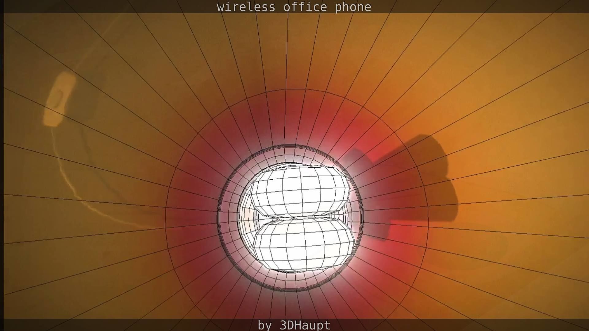 Tablelamp with rigged cable Low-poly 3D model_97