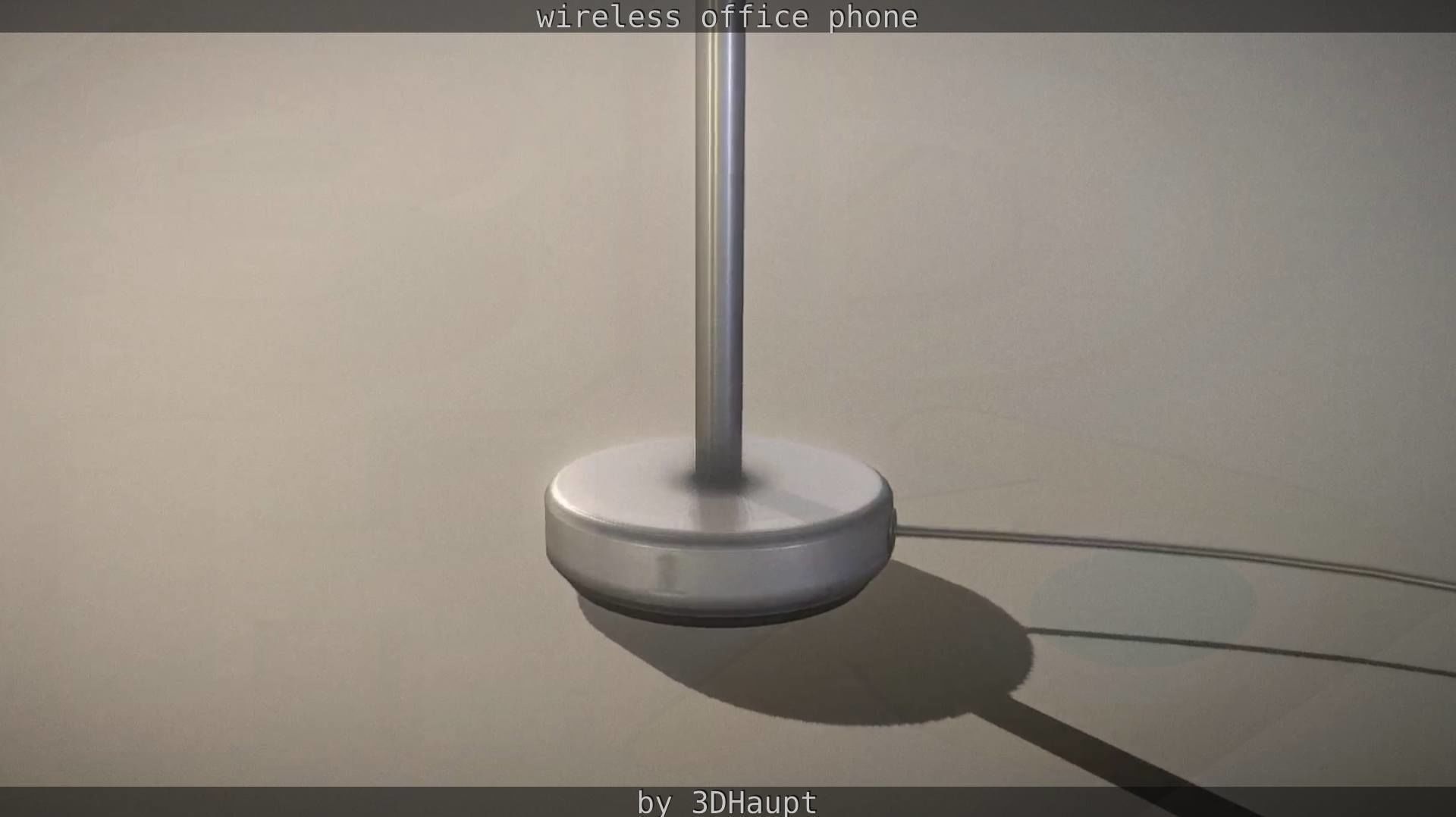 Tablelamp with rigged cable Low-poly 3D model_45