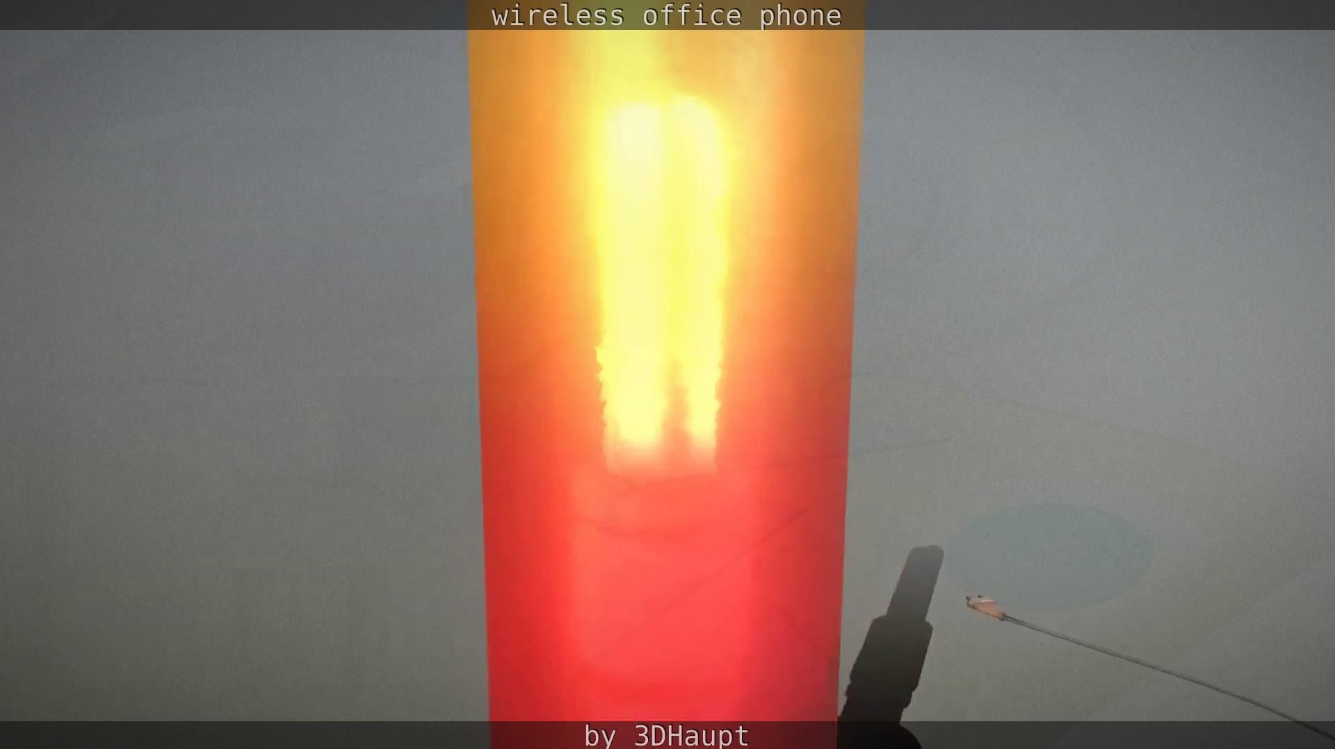 Tablelamp with rigged cable Low-poly 3D model_21