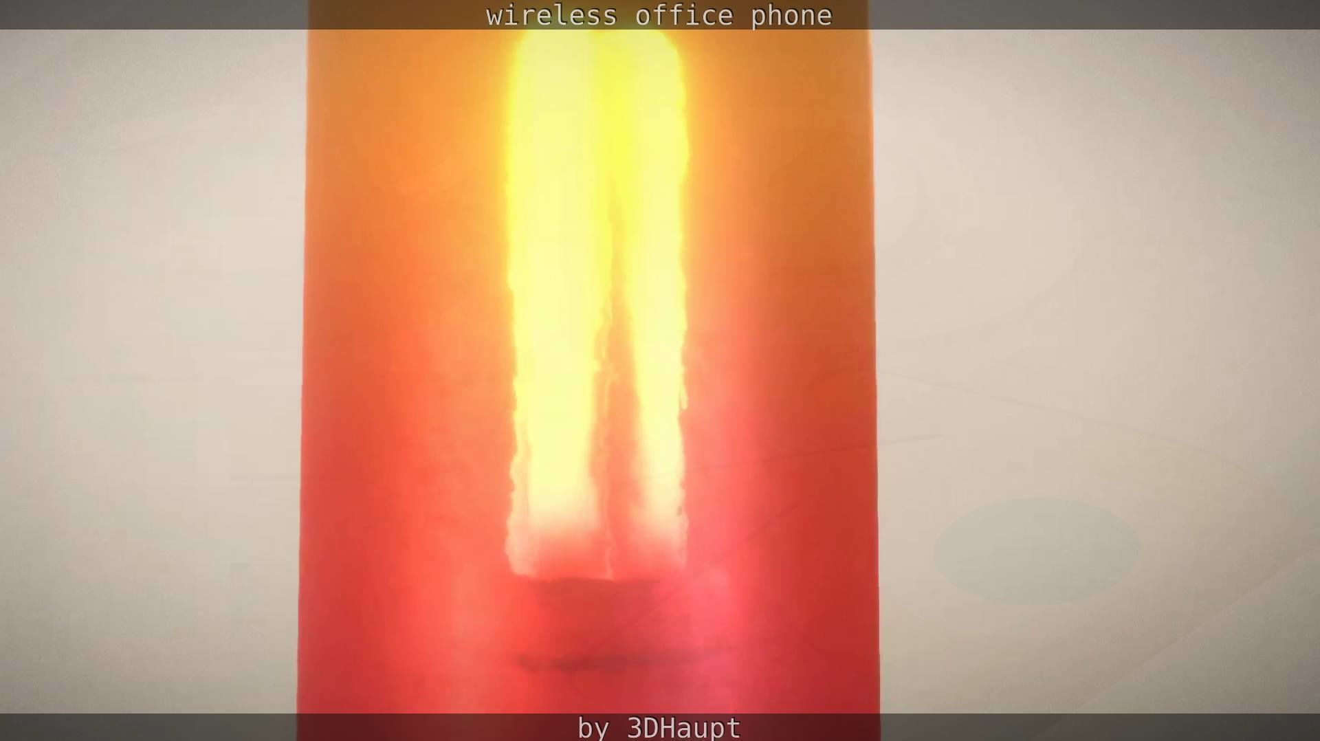 Tablelamp with rigged cable Low-poly 3D model_24