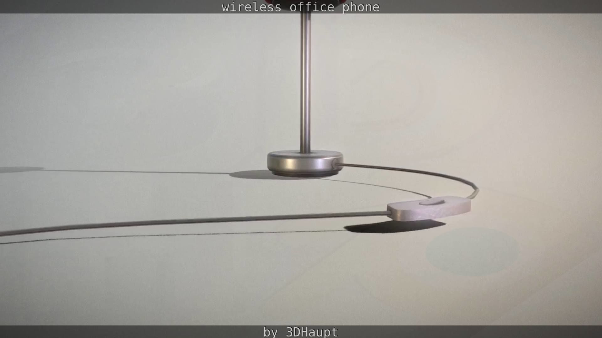 Tablelamp with rigged cable Low-poly 3D model_66