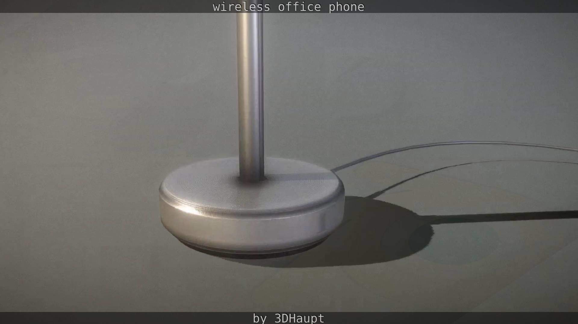 Tablelamp with rigged cable Low-poly 3D model_60