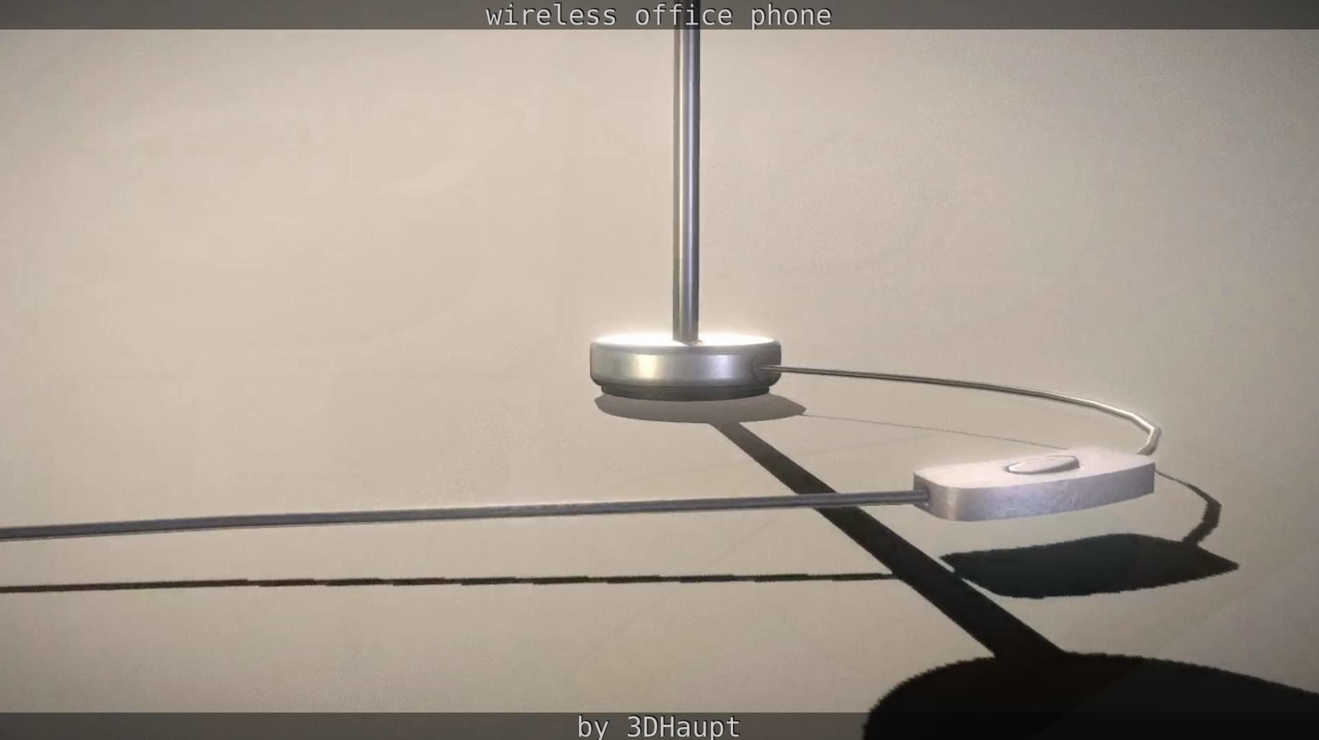 Tablelamp with rigged cable Low-poly 3D model_63