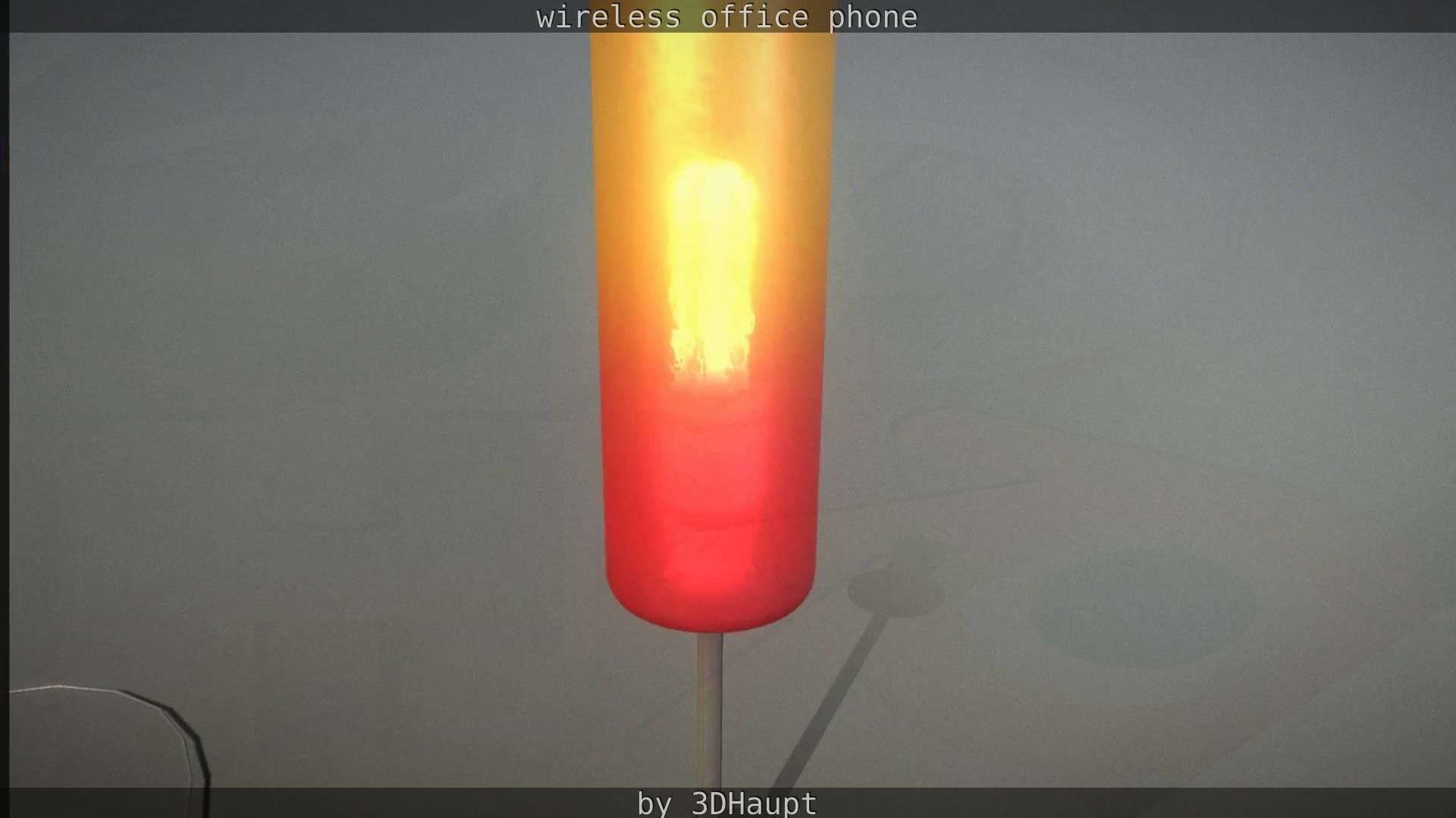 Tablelamp with rigged cable Low-poly 3D model_86