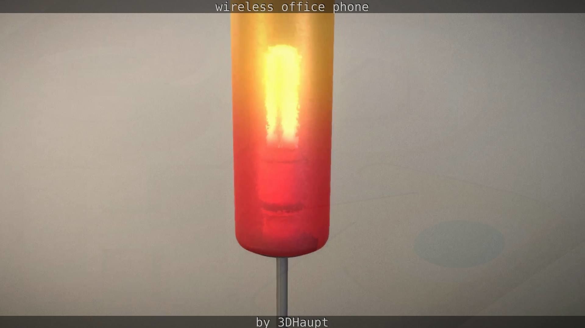 Tablelamp with rigged cable Low-poly 3D model_43