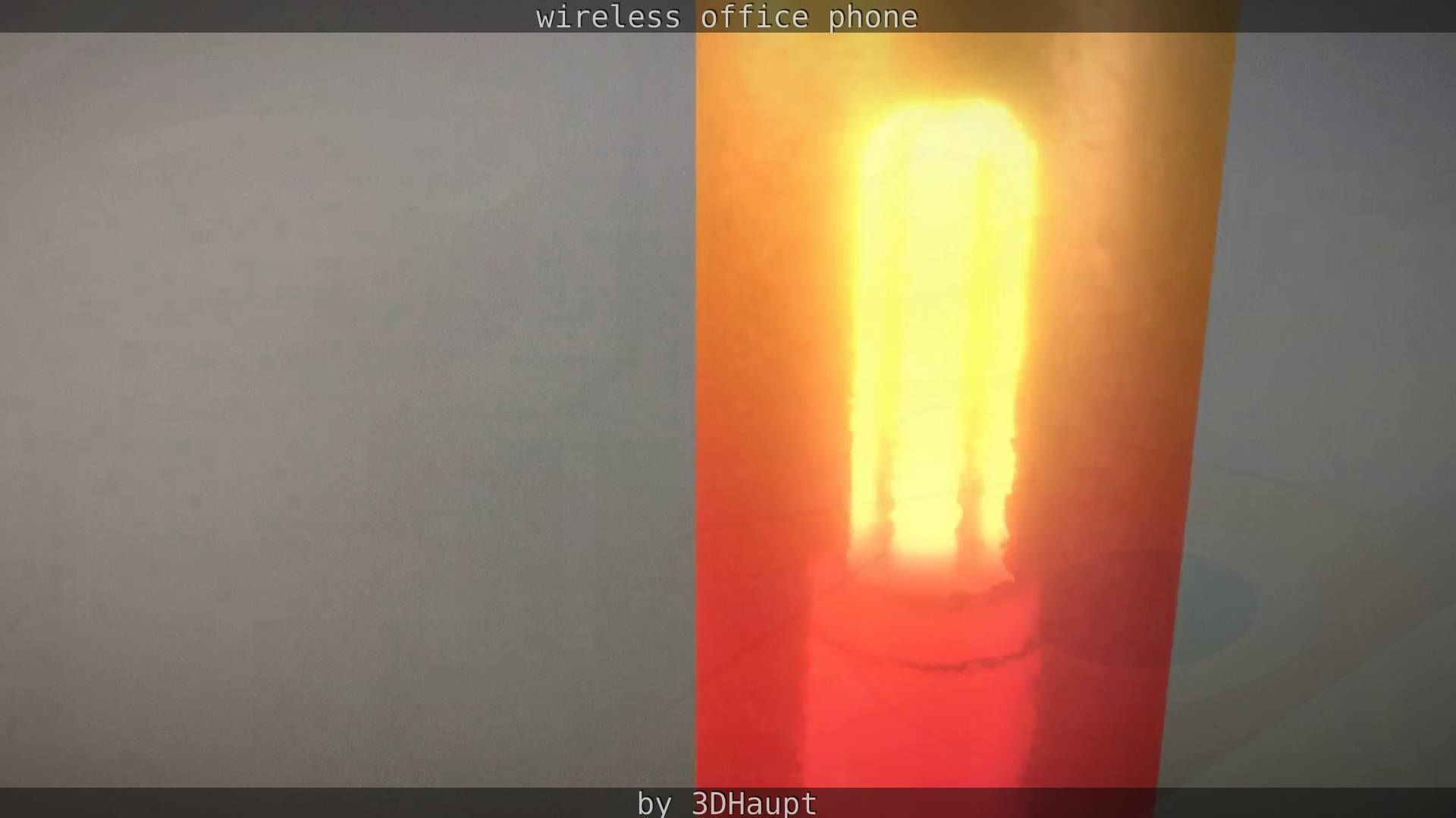 Tablelamp with rigged cable Low-poly 3D model_22