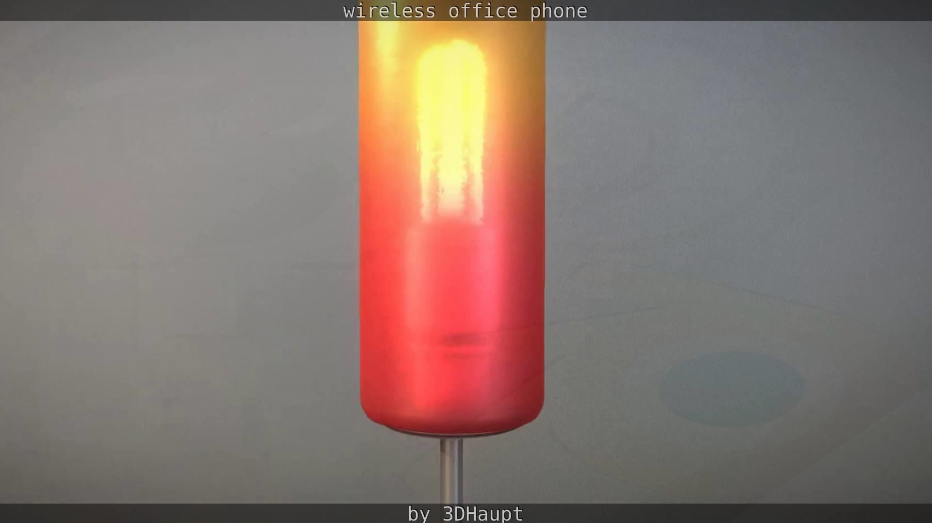 Tablelamp with rigged cable Low-poly 3D model_42