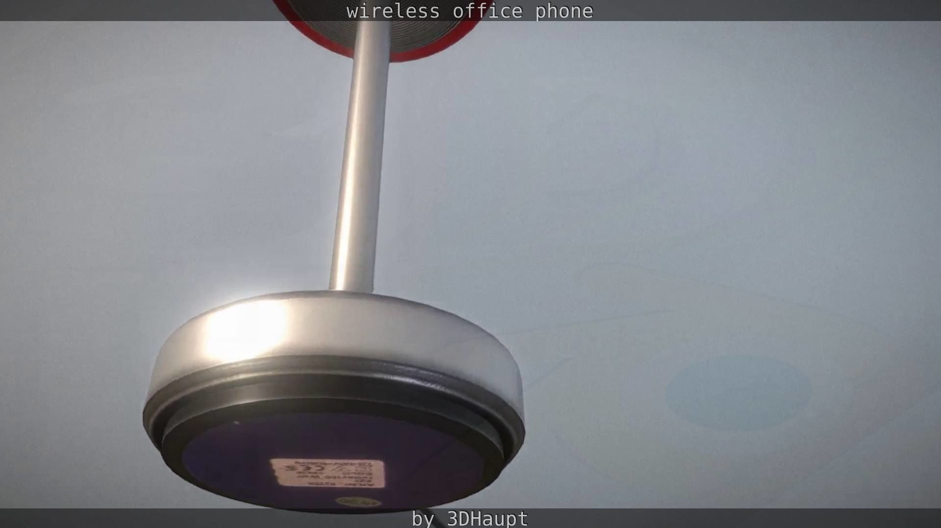 Tablelamp with rigged cable Low-poly 3D model_59