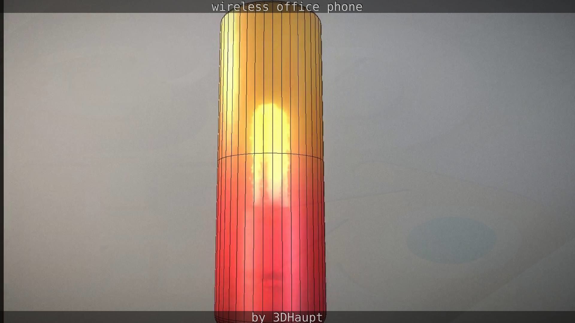 Tablelamp with rigged cable Low-poly 3D model_101