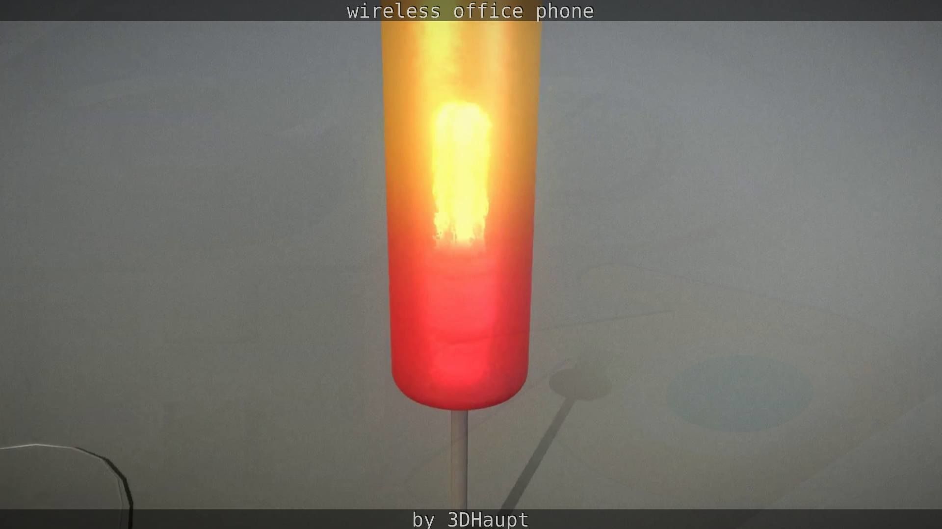 Tablelamp with rigged cable Low-poly 3D model_83