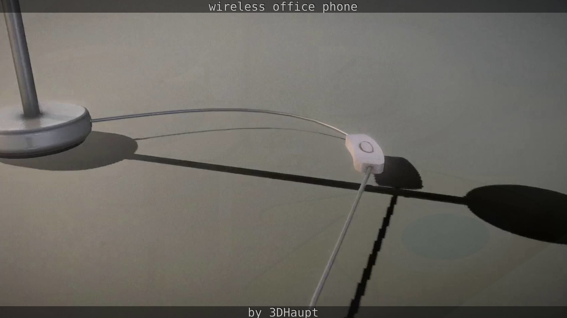 Tablelamp with rigged cable Low-poly 3D model_62