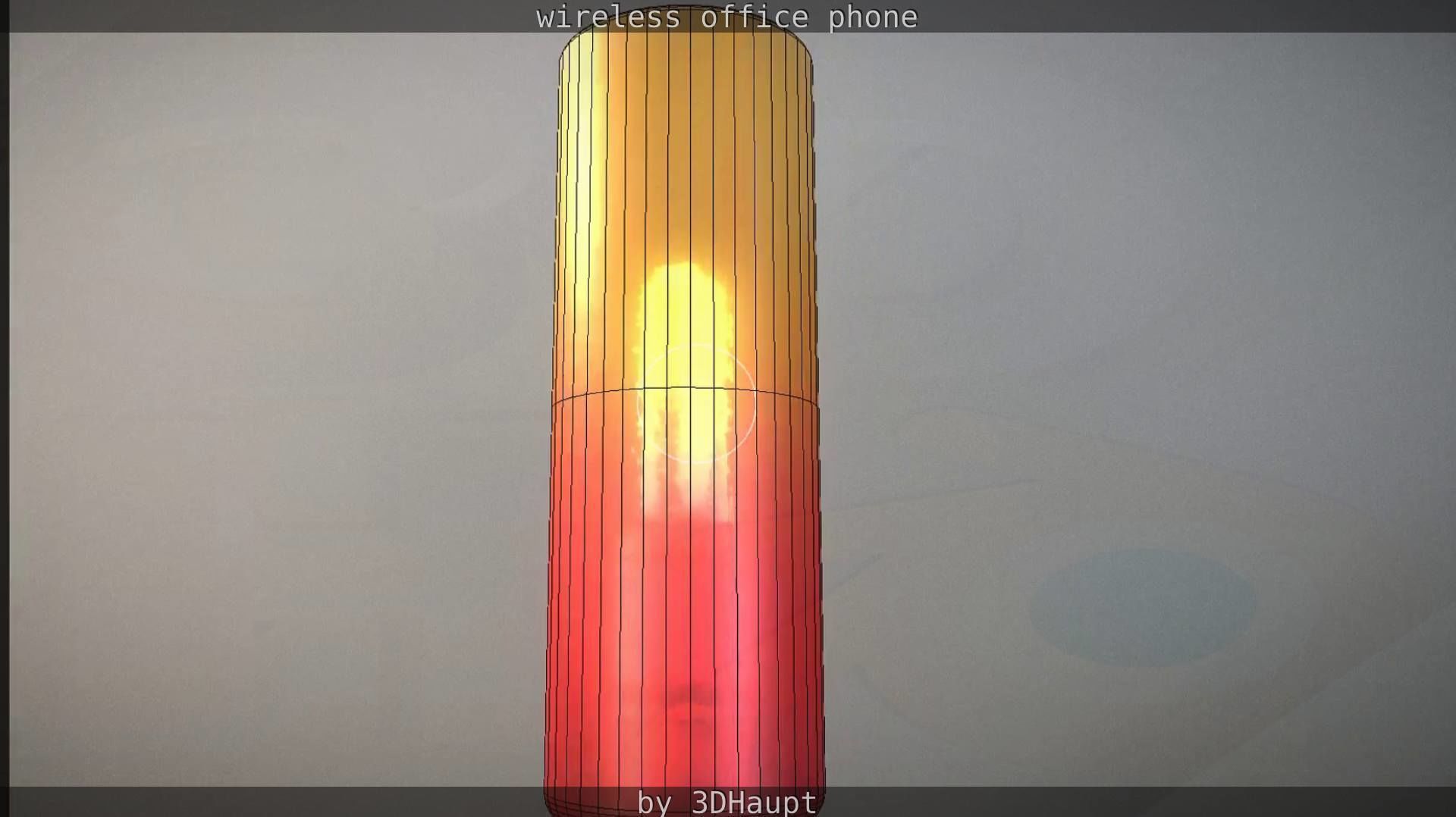 Tablelamp with rigged cable Low-poly 3D model_102