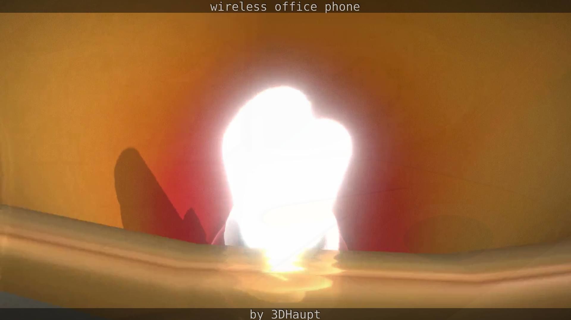 Tablelamp with rigged cable Low-poly 3D model_36