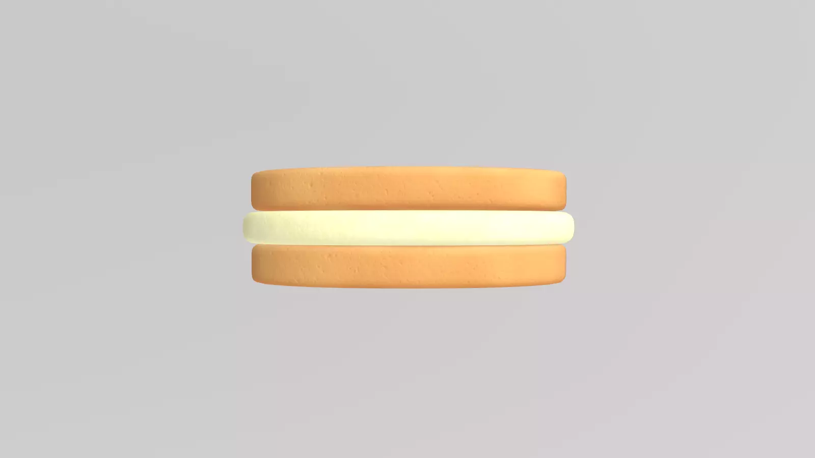 Stylized Low-Poly Bear Shaped Cookie Low-poly 3D model_5