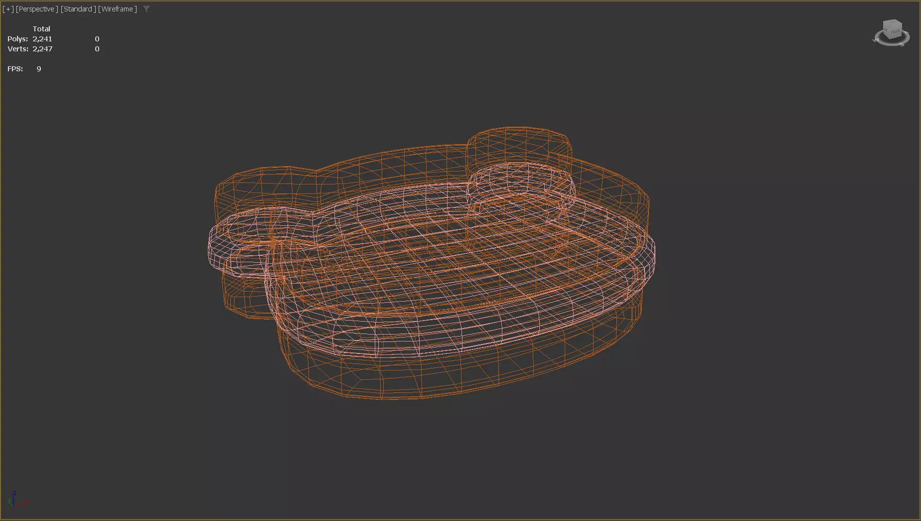 Stylized Low-Poly Bear Shaped Cookie Low-poly 3D model_21