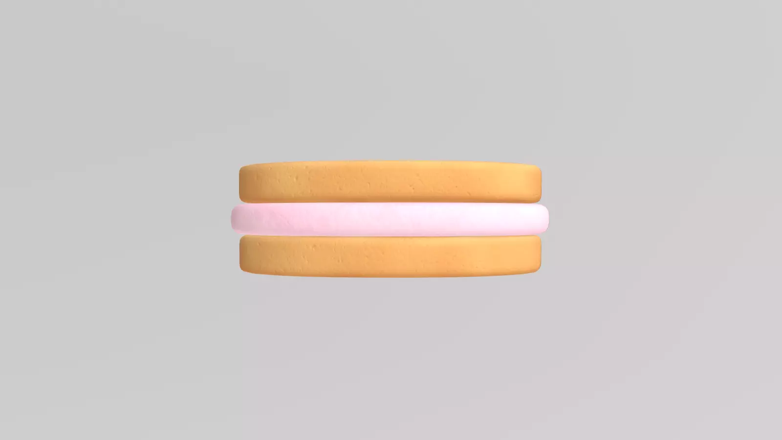 Stylized Low-Poly Bear Shaped Cookie Low-poly 3D model_14