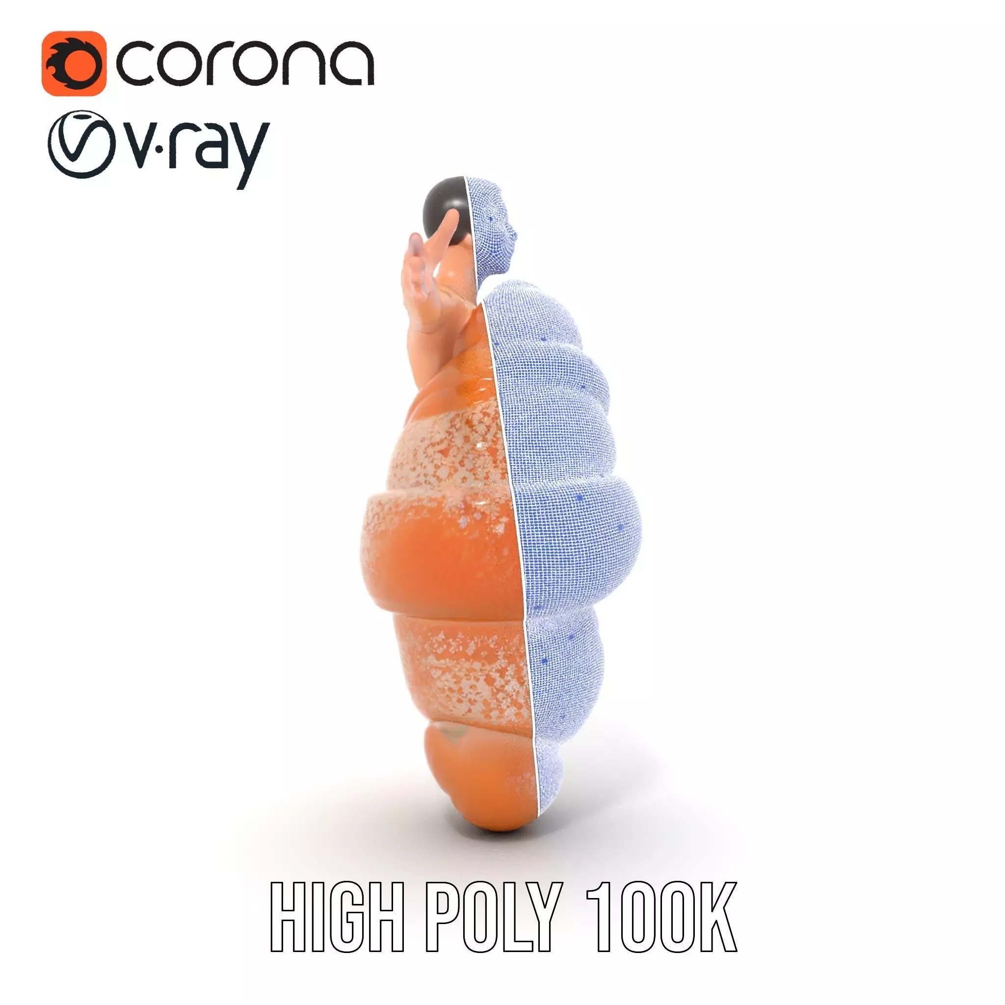 Sweet Pastry Dress model pack Low-poly 3D model_32