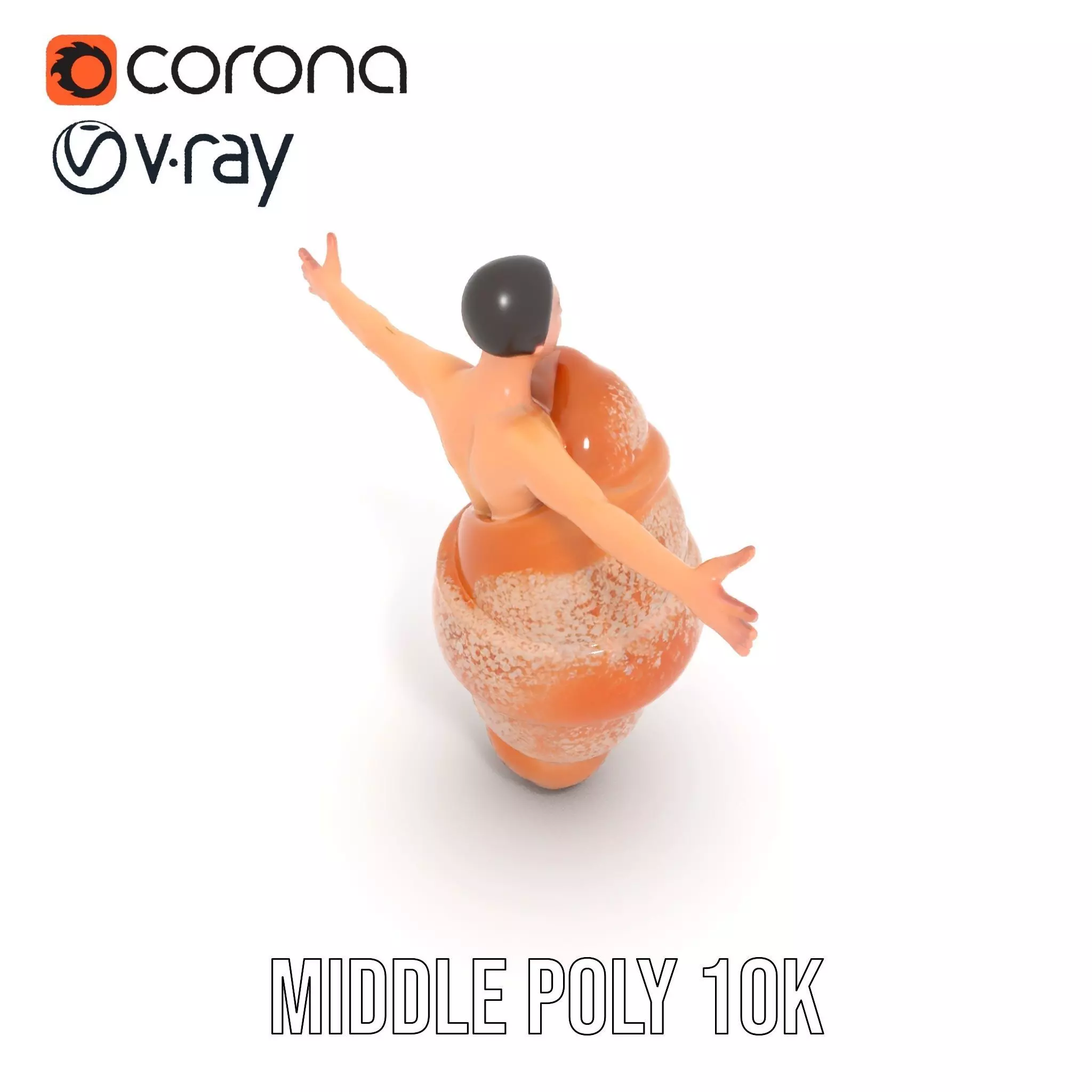 Sweet Pastry Dress model pack Low-poly 3D model_6