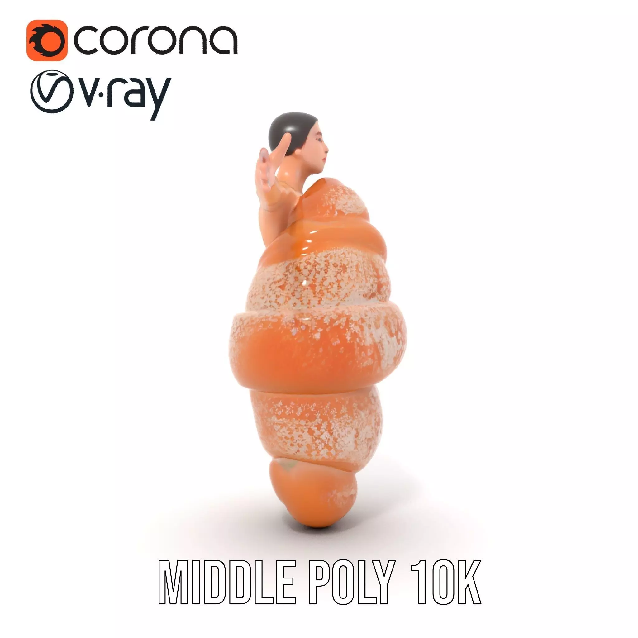 Sweet Pastry Dress model pack Low-poly 3D model_22