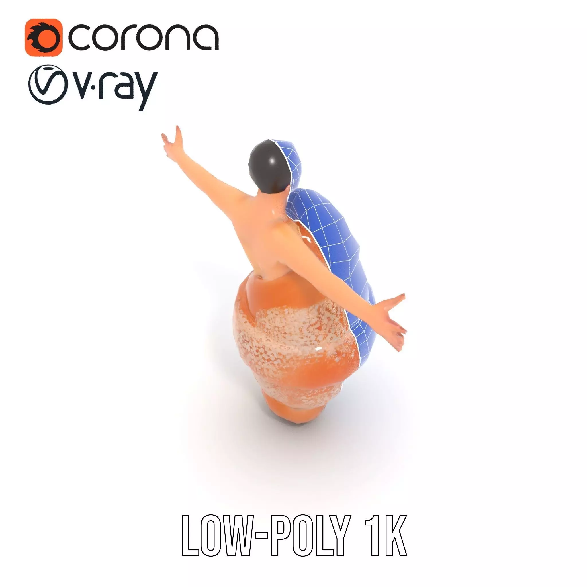 Sweet Pastry Dress model pack Low-poly 3D model_16