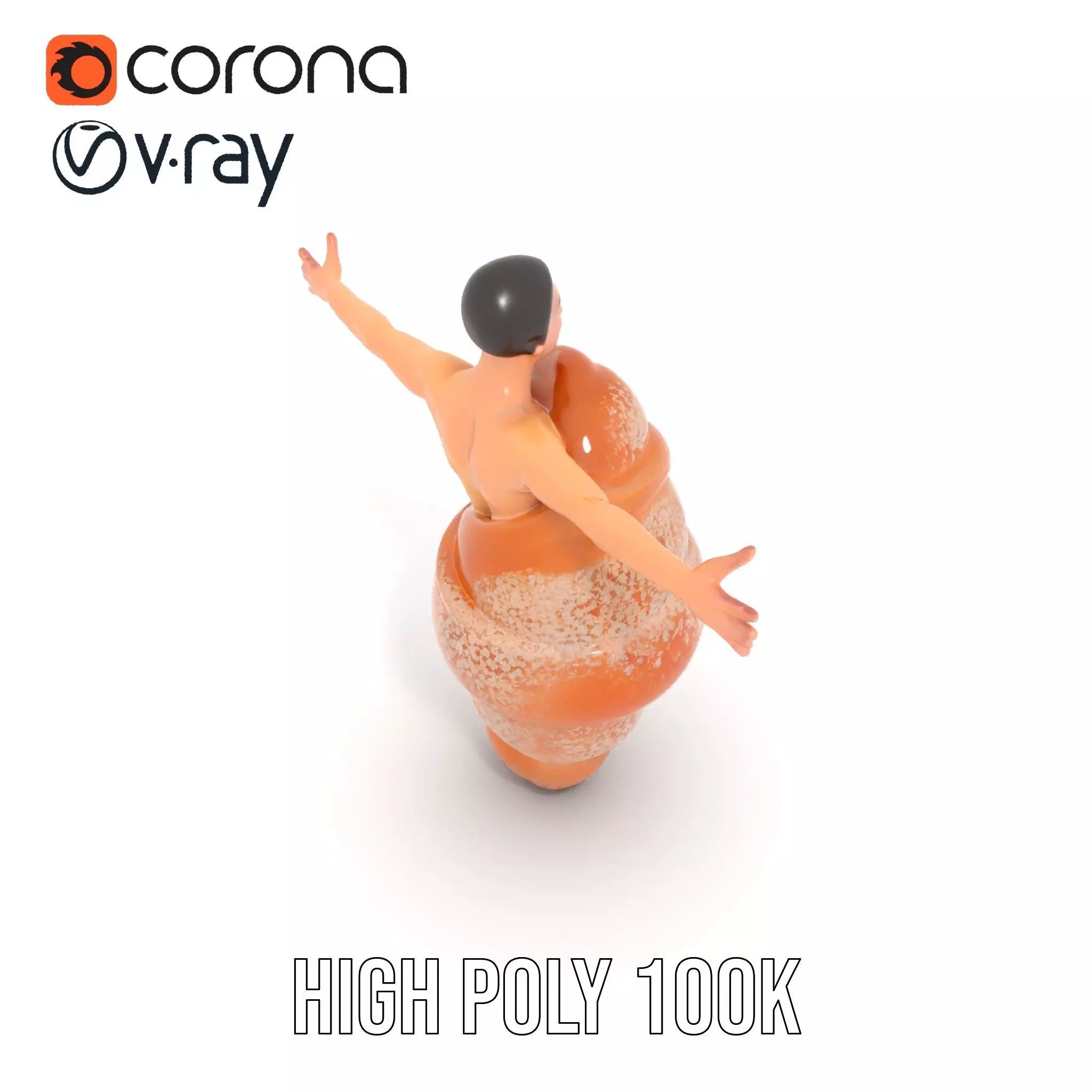 Sweet Pastry Dress model pack Low-poly 3D model_26