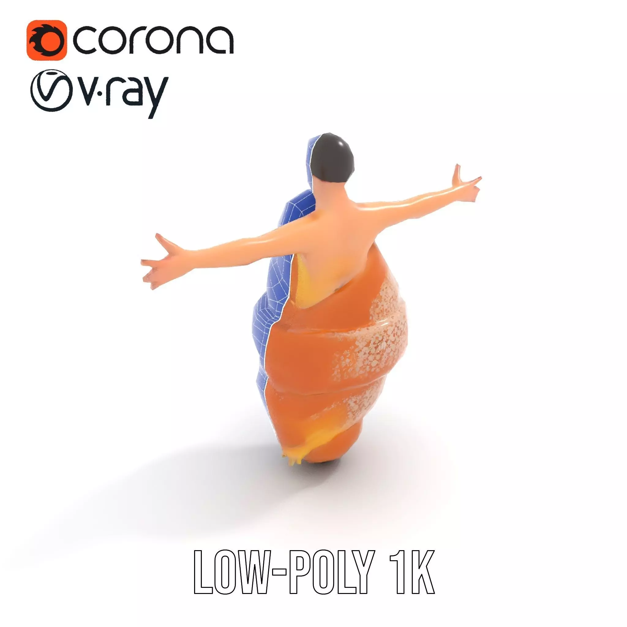 Sweet Pastry Dress model pack Low-poly 3D model_10