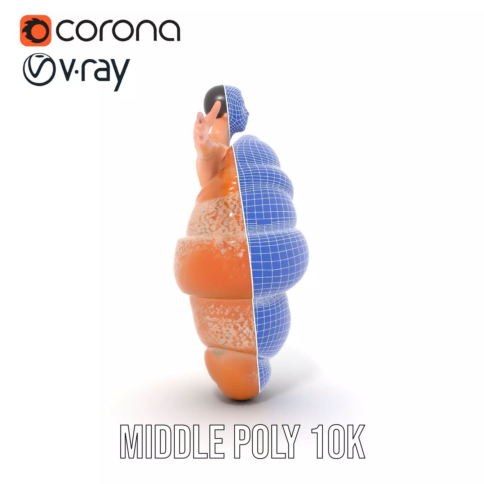 Sweet Pastry Dress model pack Low-poly 3D model_27