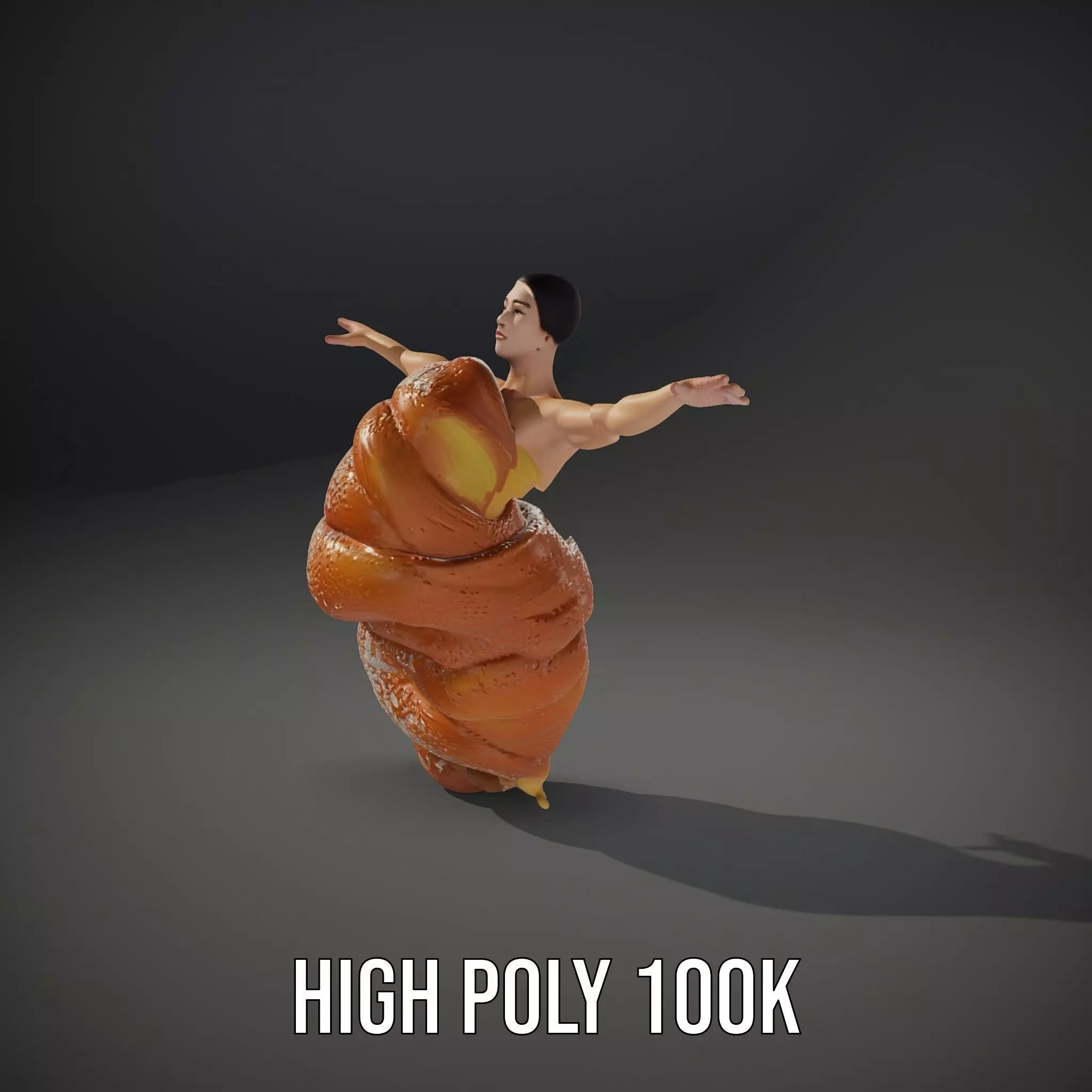 Sweet Pastry Dress model pack Low-poly 3D model_9