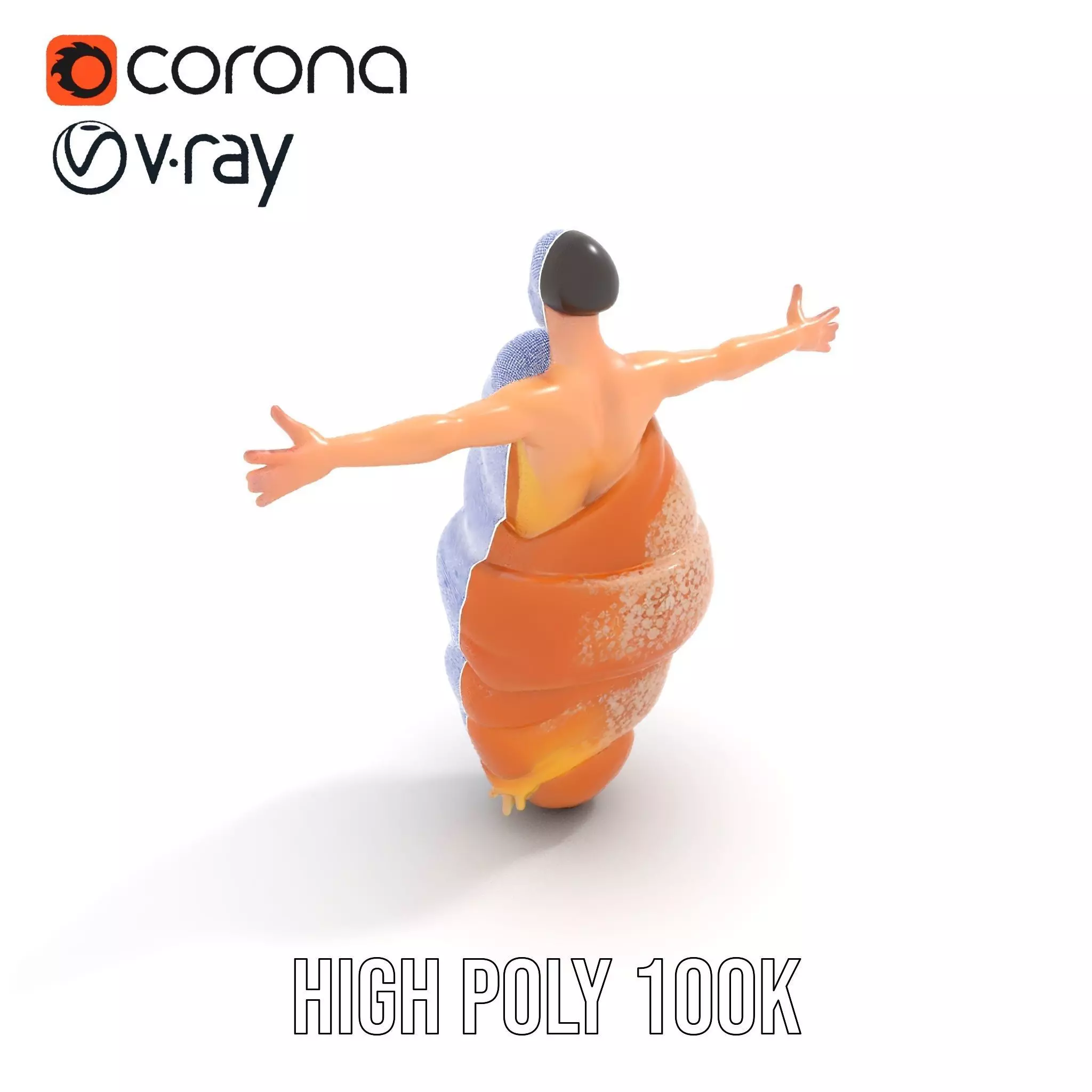 Sweet Pastry Dress model pack Low-poly 3D model_33