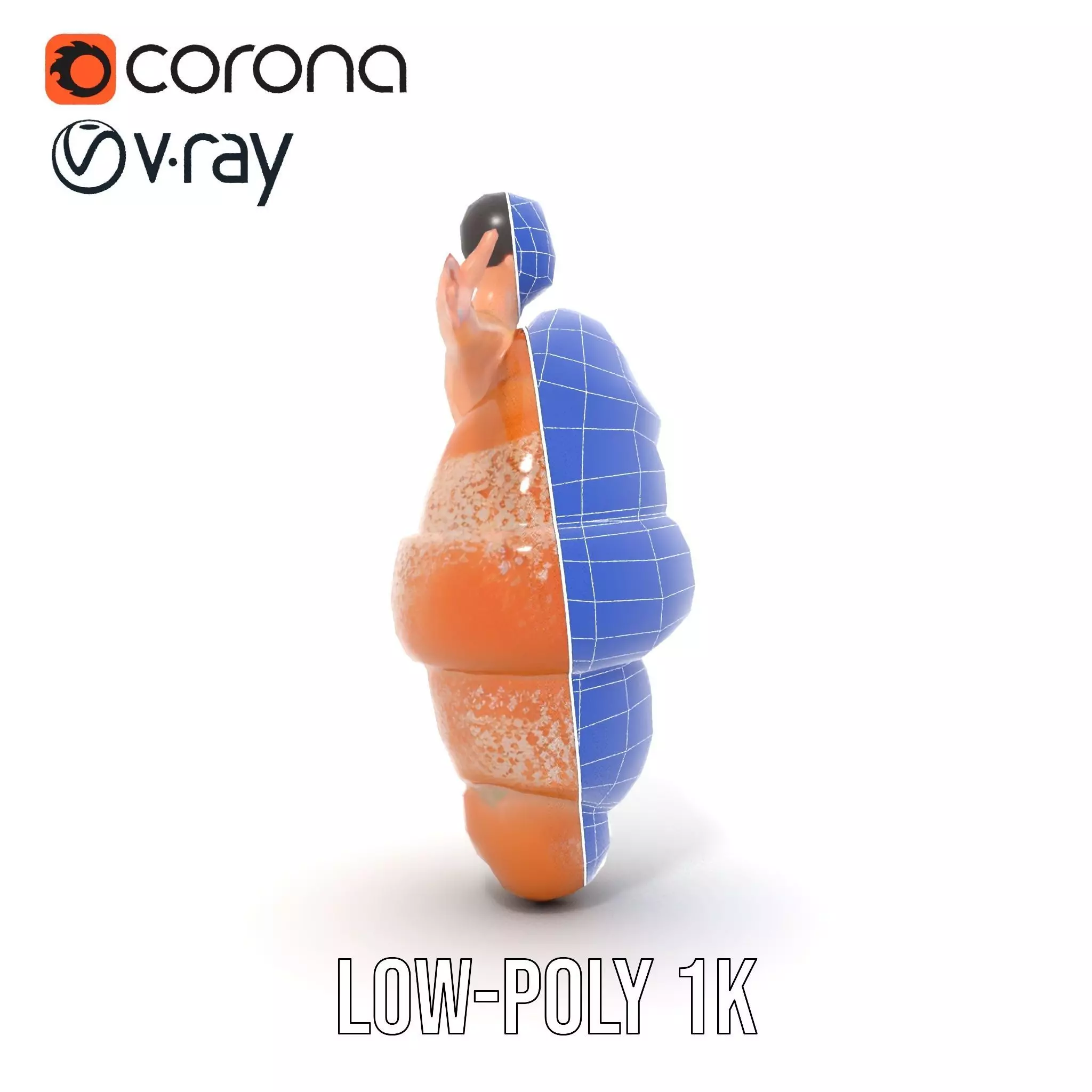 Sweet Pastry Dress model pack Low-poly 3D model_21