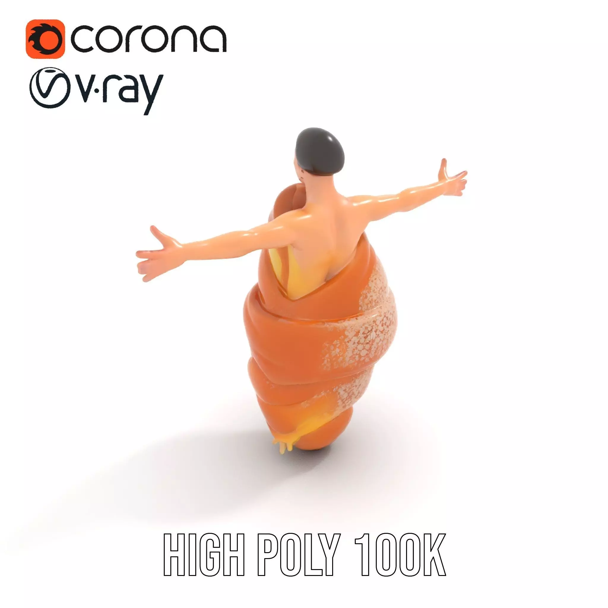 Sweet Pastry Dress model pack Low-poly 3D model_14