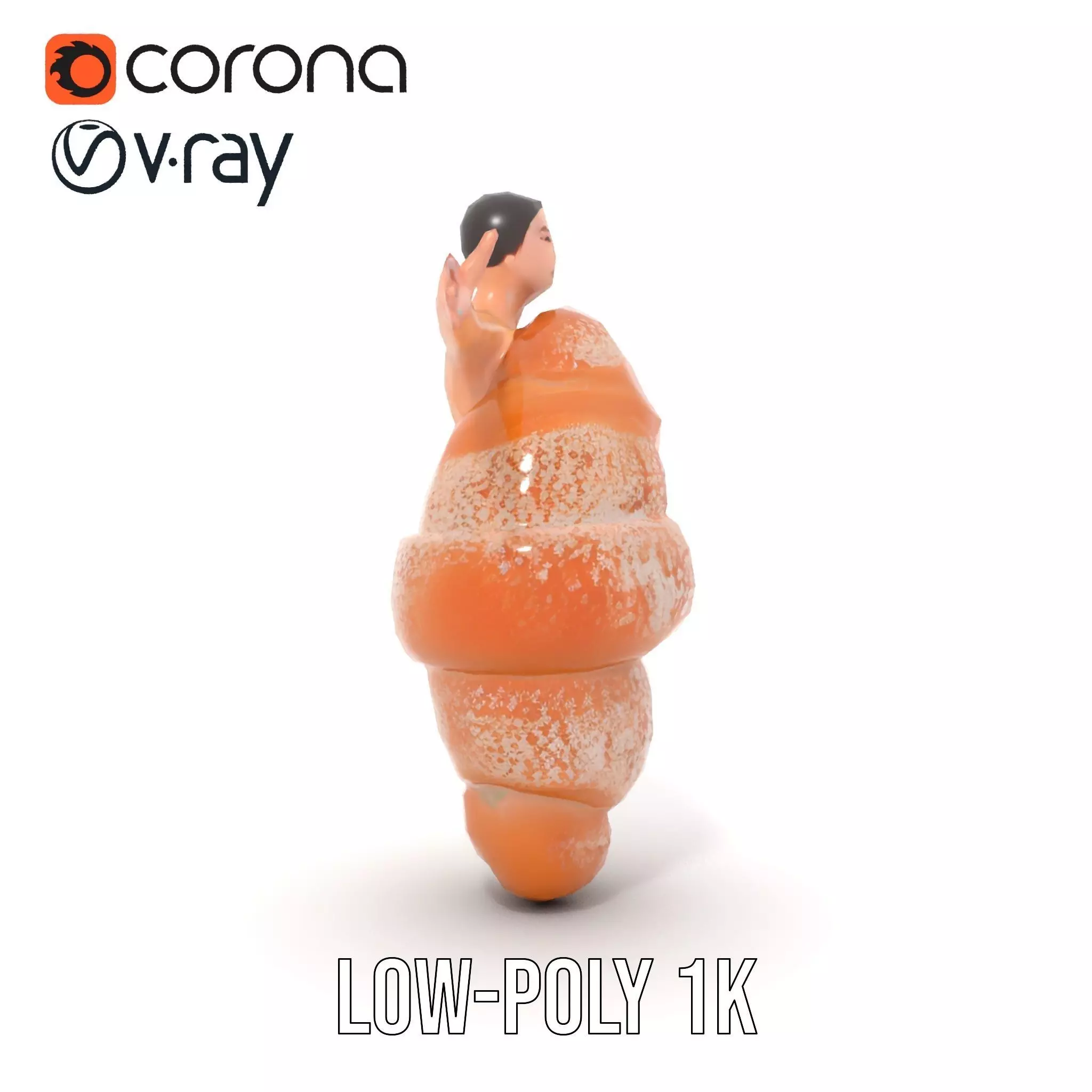 Sweet Pastry Dress model pack Low-poly 3D model_8