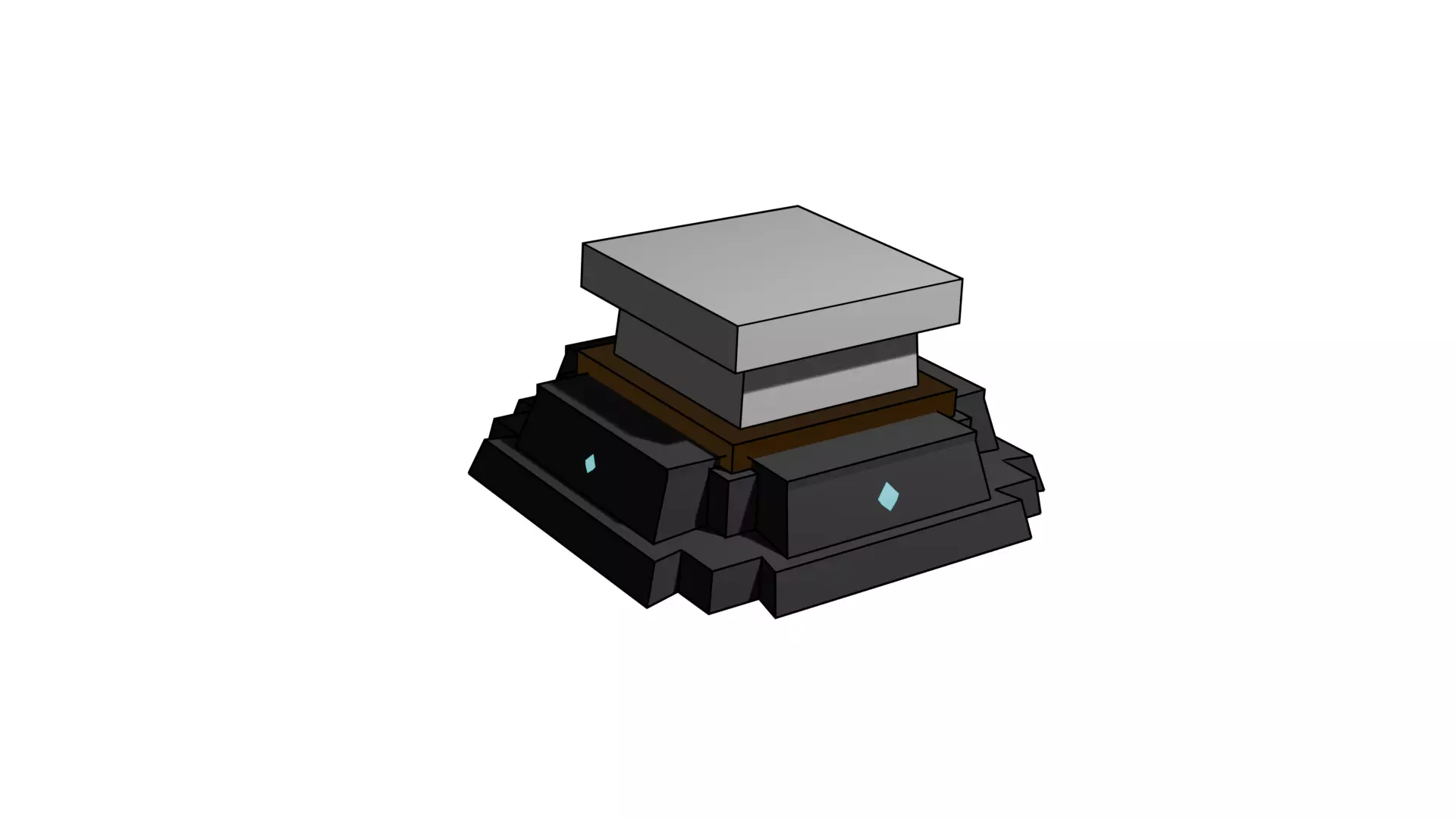 Magic Platform Low-poly 3D model_1