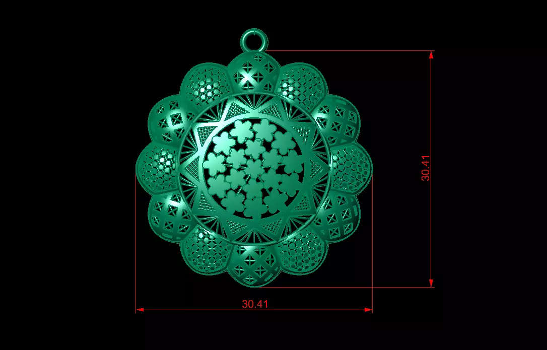 Fusion Pendant 5-Piece Pack 3D model_7